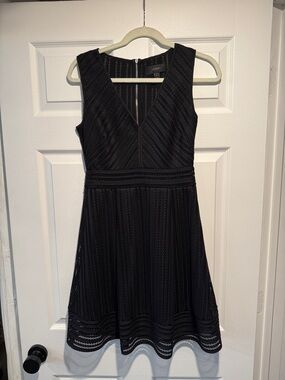 J. Crew Black Sleeveless V-Neck Mini Dress